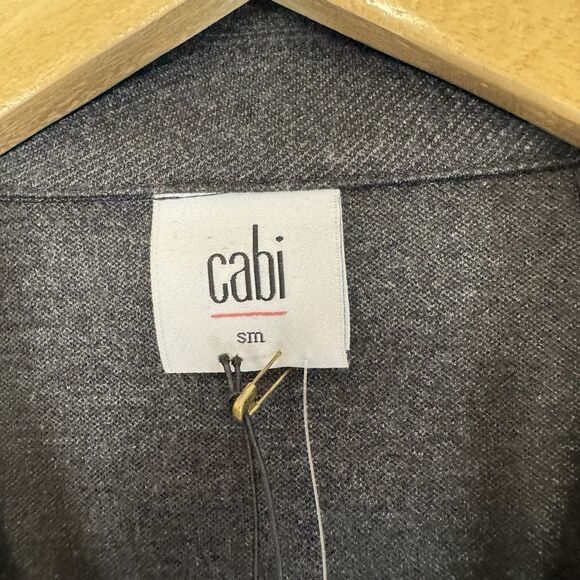 S CAbi Ponte Crew Blazer Jacket‎ Womens Small Charcoal Gray NWOT - Picture 3 of 8